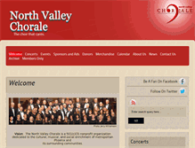 Tablet Screenshot of northvalleychorale.org